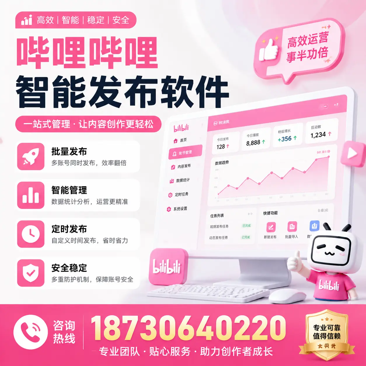 如何评估哔哩哔哩智能发布软件的ROI?梅州 企业必读